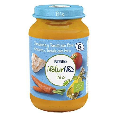 Naturnes BIO Tarritos carne Nestlé Zanahoria Tomate Pavo 190g - Pack de 6
