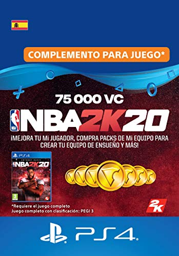 NBA 2K20 - 75,000 VC [Código de descarga PSN - Cuenta española]