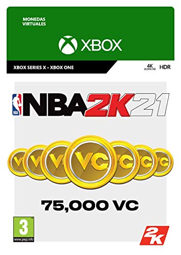 NBA 2K21: 75,000 VC | Xbox One - Código de descarga