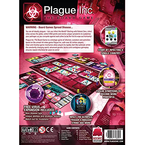 Ndemic Creations Plague Inc. The Board Game - Juego de Mesa (Idioma español no garantizado)