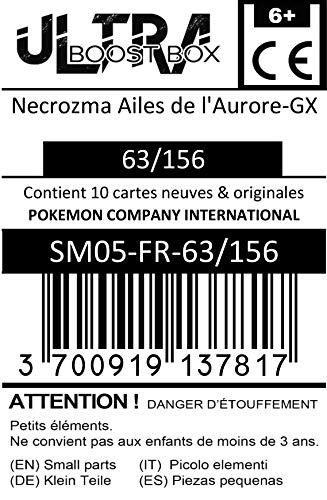 Necrozma Ailes de l'Aurore-GX 63/156 - #myboost X Soleil & Lune 5 Ultra-Prisme - Coffret de 10 Cartes Pokémon Françaises