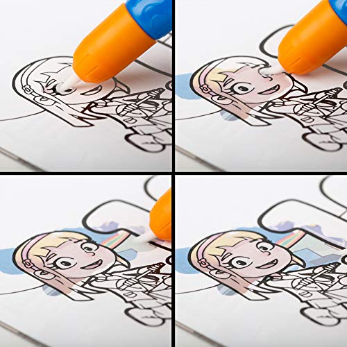 Nene Toys – Set de 2 Cuadernos Mágicos para Colorear con Agua [Animales y Números] - Libros de Dibujo Reutilizables para Pintar con Rotuladores de Agua - Ideal para Niños Niñas de 3 a 7 años