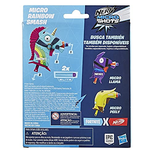 Nerf- Microshots Fortnite Ranbow Smash, Multicolor (Hasbro E7485ES0)