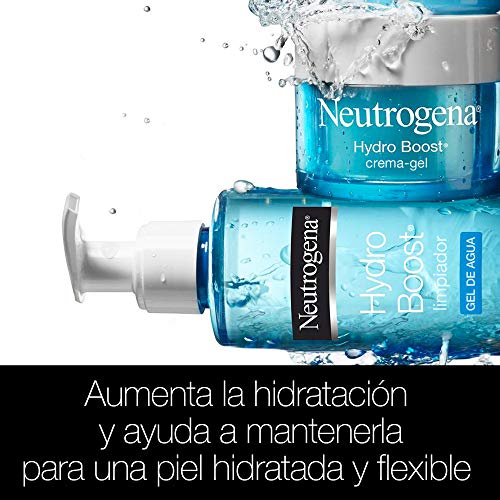 Neutrogena Hydro Boost Gel de Agua Limpiador Facial con Ácido Hialurónico, 200 ml