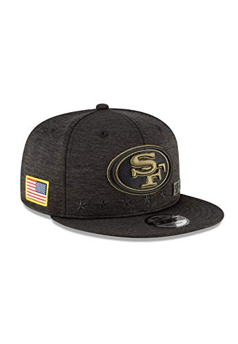 New Era NFL SAN FRANCISCO 49ERS Salute to Service 2020 Snapback 9FIFTY Game Cap, Größe:S/M