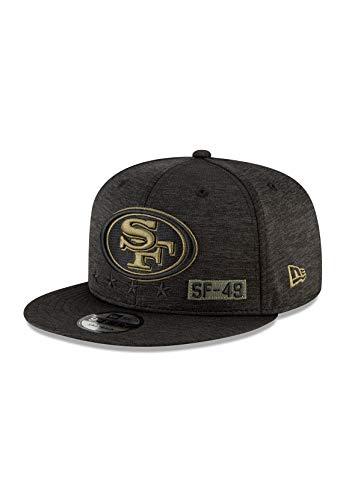 New Era NFL SAN FRANCISCO 49ERS Salute to Service 2020 Snapback 9FIFTY Game Cap, Größe:S/M