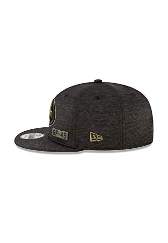 New Era NFL SAN FRANCISCO 49ERS Salute to Service 2020 Snapback 9FIFTY Game Cap, Größe:S/M