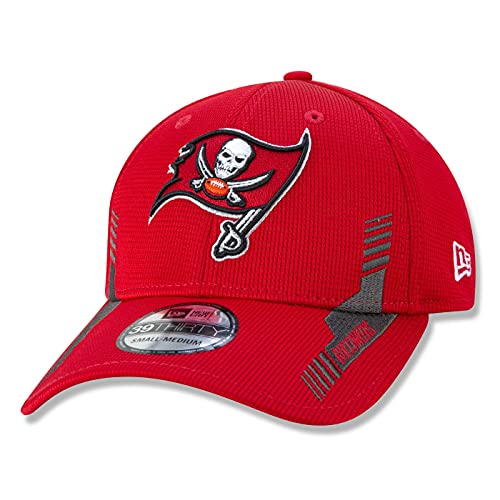New Era NFL TAMPA BAY BUCCANEERS Official 2021 Sideline 39THIRTY Stretch Fit Home Cap, Größe:S/M