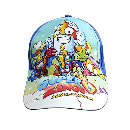 New Gorra Infantil con Visera SUPERZINGS, Nuevo diseño béisbol Rivals of Kaboom. Ideal para niños 4/10 años. Producto Oficial SUPERZINGS