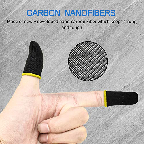 Newseego PUBG Juego de Mangas para el Dedo del Juego Móvil, Finger Sleeve for Game [10 Pack][Aplicar a la Competencia] Pantalla táctil de Dedo Manga Transpirable Disparos sensibles al Sudor Cuchillos