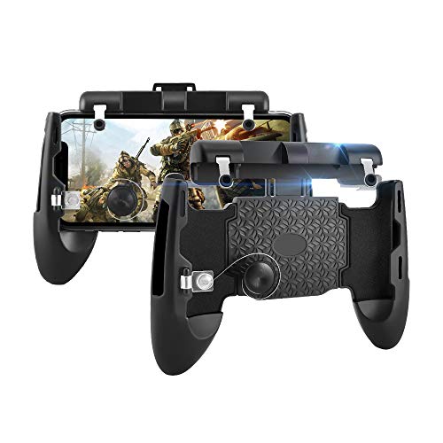 Newseego PUBG Mobile Game Controllers, 6 en 1 Teléfono Gamepad y los disparadores L1R1, Sensitive Shoot Aim Joysticks Physical Buttons para Android y iOS para Knives out/Rules of Survival/PUBG