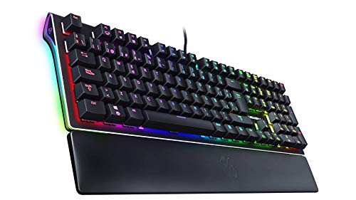 Newskill Serike Switch Brown - Teclado Mecánico Gaming con Reposamuñecas Plegable Incluido (Teclas con grabación macro, 20 modos de iluminación RGB) - Color Negro