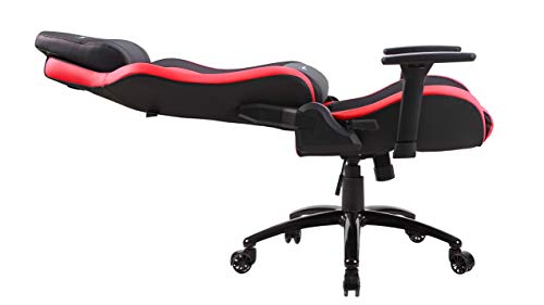 Newskill Takamikura - Silla gaming profesional (inclinación y altura regulable, reposabrazos ajustables, reclinable 180º), Color Roja