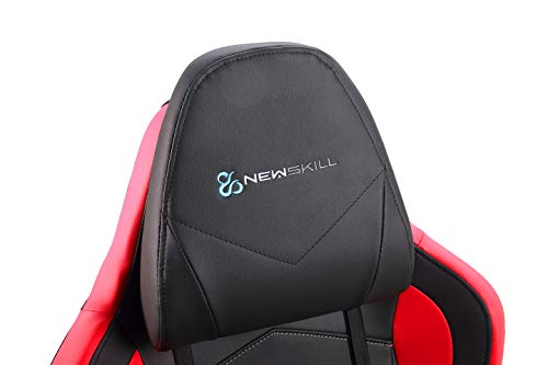 Newskill Takamikura - Silla gaming profesional (inclinación y altura regulable, reposabrazos ajustables, reclinable 180º), Color Roja