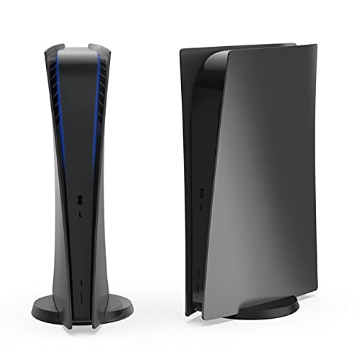 NexiGo PS5 Accessories - Placa frontal para PlayStation 5 Digital Edition, ABS antiarañazos a prueba de polvo, cubierta protectora protectora de repuesto para PS5 Digital Edition (negro)