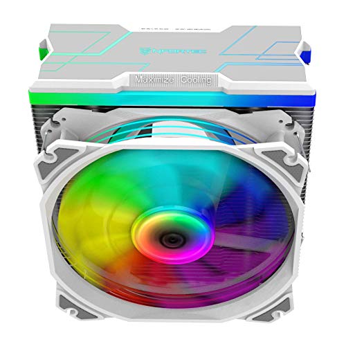 Nfortec Centaurus X - Disipador por Aire para CPU con Iluminación A-RGB y hasta 180W de TDP máxima - Color Blanco