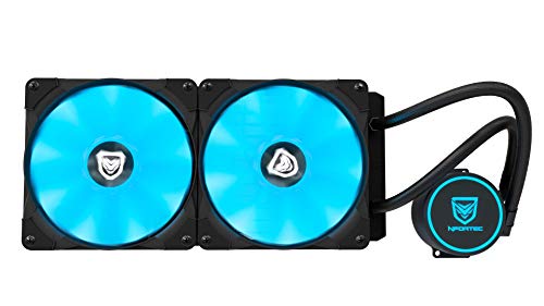 Nfortec Hydrus V2 Refrigeración Líquida 240mm con Ventilador LED Blue de 120mm (Compatible con AMD e Intel) - Color Azul
