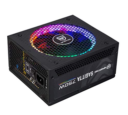 Nfortec Sagitta 80 plus gold 750w full modular - Fuente de alimentación con retroiluminación RGB en diferentes efectos y colores