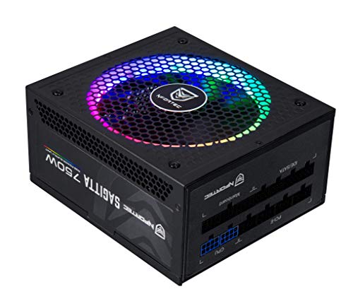 Nfortec Sagitta Fuente de alimentación 80 Plus Gold 850w Full Modular con retroiluminación RGB en Diferentes Efectos y Colores.