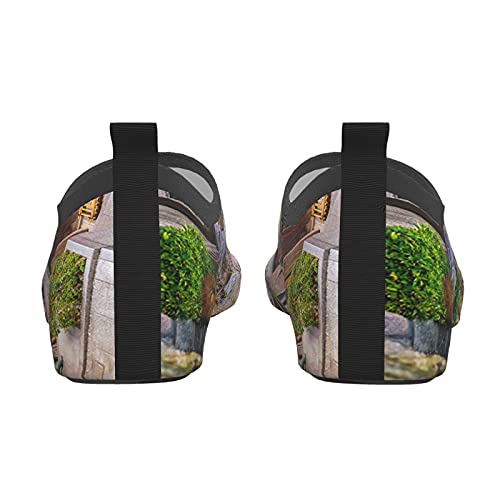 Nicokee Old Town Kyoto Zapatos de agua Japón Primavera Paisaje Sakura Blossom Yukata Scenic Beach Aqua Yoga Calcetines para hombres y mujeres, color, talla 42 EU