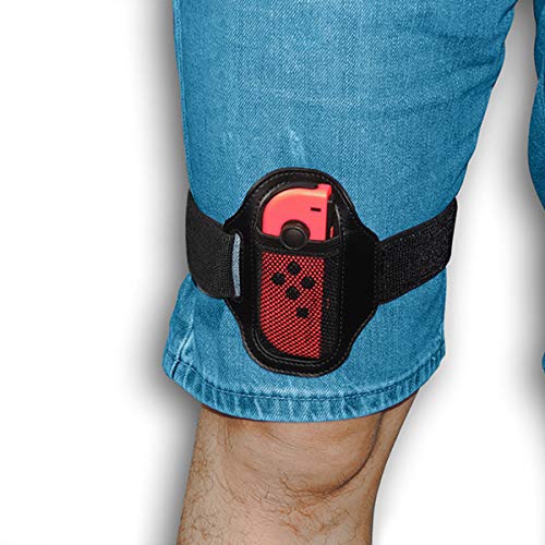 Nicoone 2 unids/lote banda elástica ajustable de la pierna para Nintendo Switch Joy-con Ring Fit Adventure Game adecuado para adultos o niños