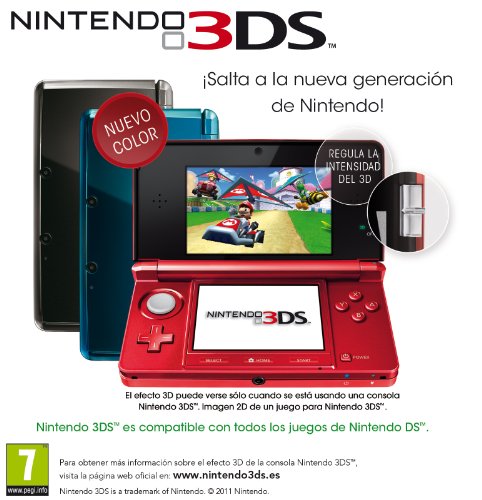 Nintendo 3DS - Color Rojo Metálico