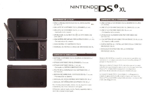 Nintendo DSi HW XL Marrón Chocolate