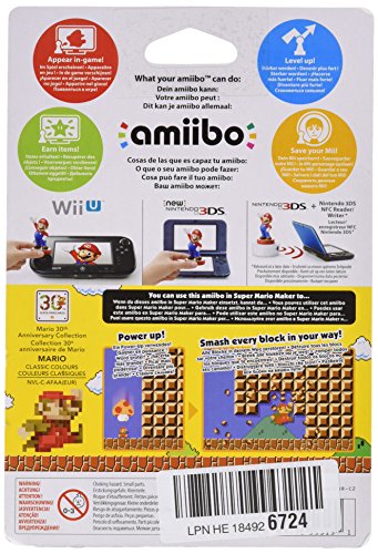 Nintendo - Figura Amiibo Mario, Colores Clásicos