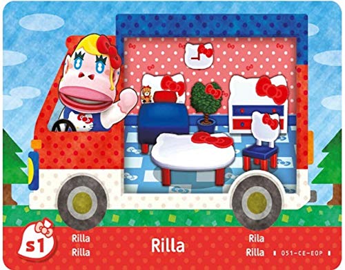 Nintendo - Pack 6 Tarjetas Amiibo Animal Crossing, Hello Kitty