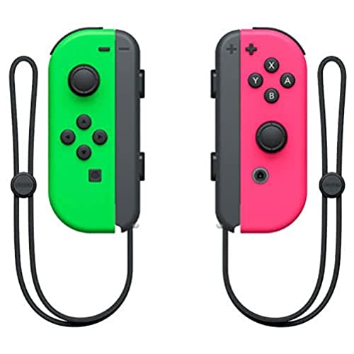 Nintendo - Set De Dos Mandos Joy-Con, Color Verde Neón / Rosa Neón (Nintendo Switch)