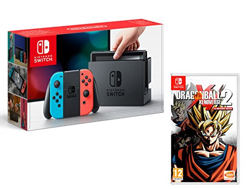 Nintendo Switch Consola 32Gb Azul/Rojo Neón + Dragon Ball Xenoverse 2