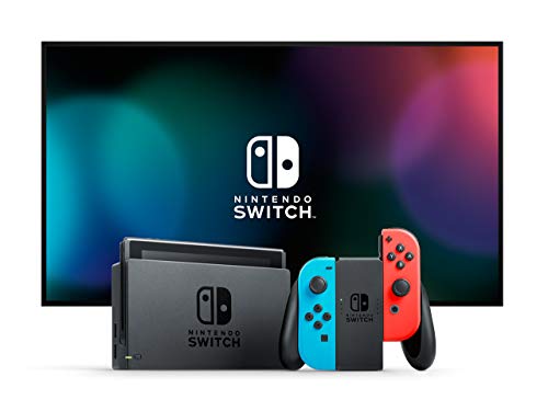 Nintendo Switch - Consola Estándar, Color Azul Neón/Rojo Neón