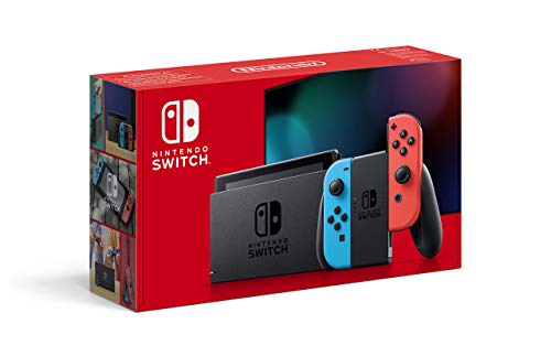 Nintendo Switch - Consola Estándar, Color Azul Neón/Rojo Neón