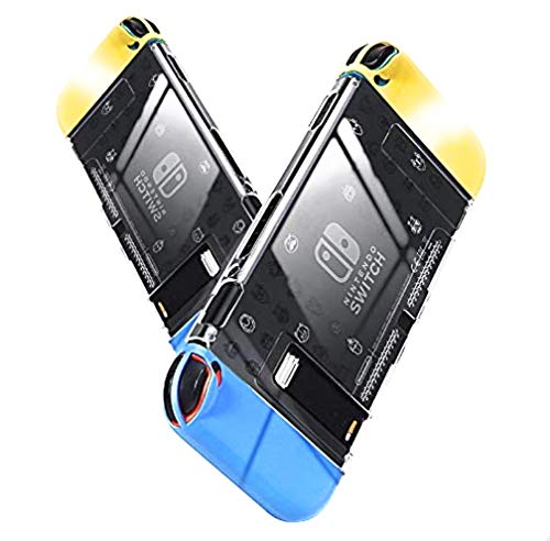 Nintendo Switch Hard Shell Plastic Protective Cover Case - Fortnite Battle Royal Console Design Yellow Blue