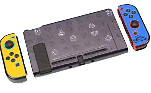 Nintendo Switch Hard Shell Plastic Protective Cover Case - Fortnite Battle Royal Console Design Yellow Blue