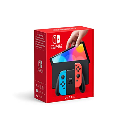Nintendo Switch (versión OLED) Azul Neón/Rojo Neón