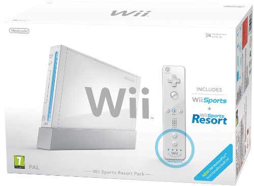Nintendo Wii Sports Resort Pack - juegos de PC (512 MB, SD, 802.11b, 802.11g, AV) Color blanco