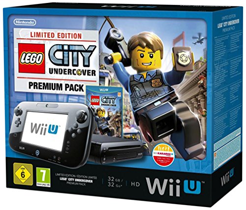 Nintendo Wii U - Konsole, Premium Pack, 32Gb, Schwarz - Lego City Undercover [Importación Alemana]