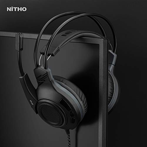 NiTHO SND-ATLA-K-Y - Auriculares Atlas Gaming Con Adaptador Para PC (Windows)