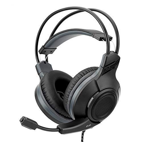 NiTHO SND-ATLA-K-Y - Auriculares Atlas Gaming Con Adaptador Para PC (Windows)