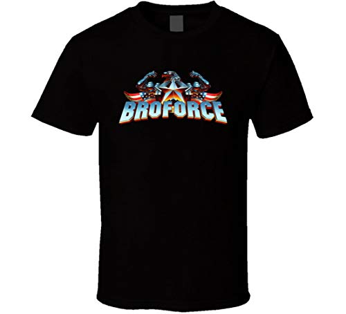 N/N Broforce - Camiseta para fanáticos de videojuegos Negro Negro ( 3XL