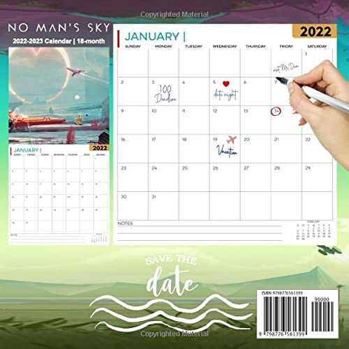 No Man's Sky: OFFICIAL 2022 Calendar - Video Game calendar 2022 - No Man's Sky -18 monthly 2022-2023 Calendar - Planner Gifts for boys girls kids ... games Kalendar Calendario Calendrier). 3