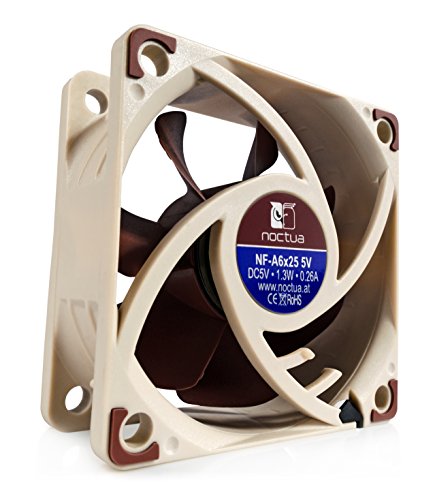 Noctua NF-A6x25 5V, Ventilador Silencioso, 3 Pines, Versión de 5V (60 mm, Marrón)