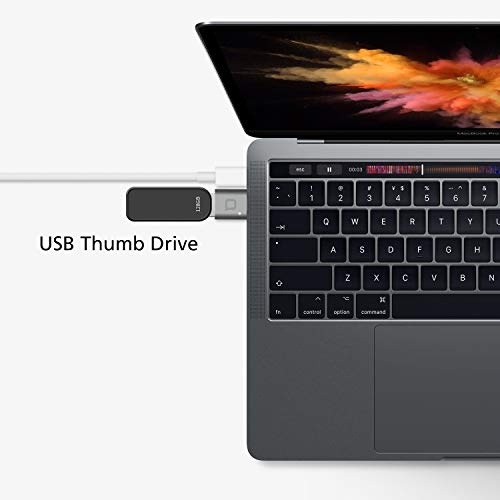 nonda Adaptador USB Tipo C a USB 3.0, Adaptador Thunderbolt 3 a USB de Aluminio con LED Indicador para MacBook Pro 2020/19/18, MacBook Air 20/19/18, Pixel 3, y más dispositivos de tipo C