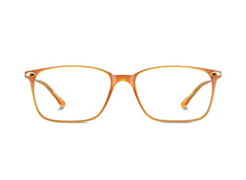 Nooz Gafas de Lectura - Color Honey Corrección +2.00 - Forma Rectangular - Para Hombres y Mujeres - Modelo Bao Colección Essential