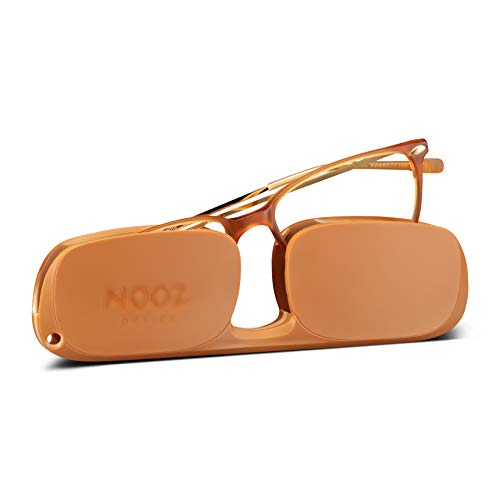 Nooz Gafas de Lectura - Color Honey Corrección +2.00 - Forma Rectangular - Para Hombres y Mujeres - Modelo Bao Colección Essential