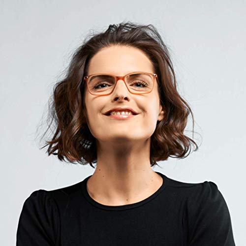 Nooz Gafas de Lectura - Color Honey Corrección +2.00 - Forma Rectangular - Para Hombres y Mujeres - Modelo Bao Colección Essential