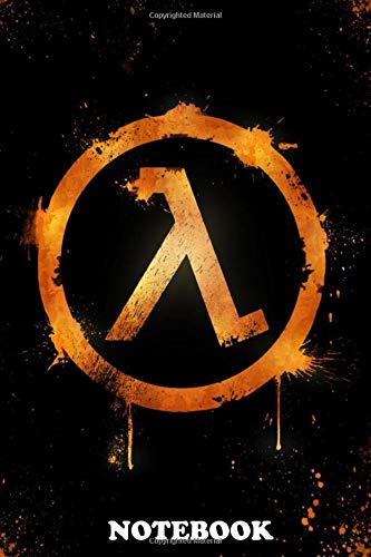 Notebook: 2d Half Life Logo , Journal for Writing, College Ruled Size 6" x 9", 110 Pages