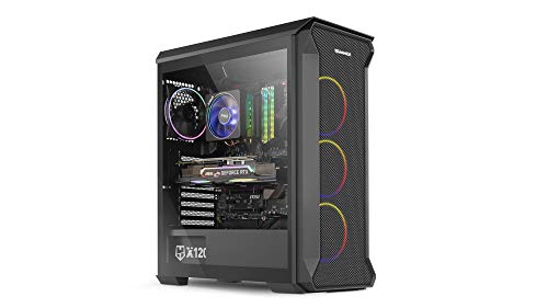 Nox Hummer Quantum -NXHUMMERQUANTUM- Caja ARGB ATX-Micro ATX-ITX, 4 ventiladores ARGB 120mm preinstalados, cristal templado, espacio para hasta 6 ventiladores, USB 3.0, color negro