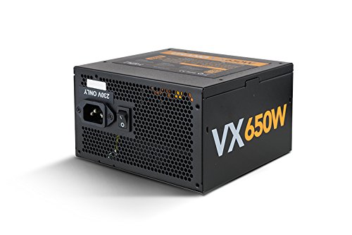 Nox Urano VX 650W -NXURVX650BZ- Fuente de alimentación 650W, certificado 80 PLUS Bronze, ventilador 120mm con control PMW, cables planos extralargos, color negro